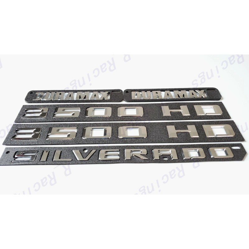 GM Auto Chrome Doors 3500HD Tailgate Silverado Hood Duramax Emblems