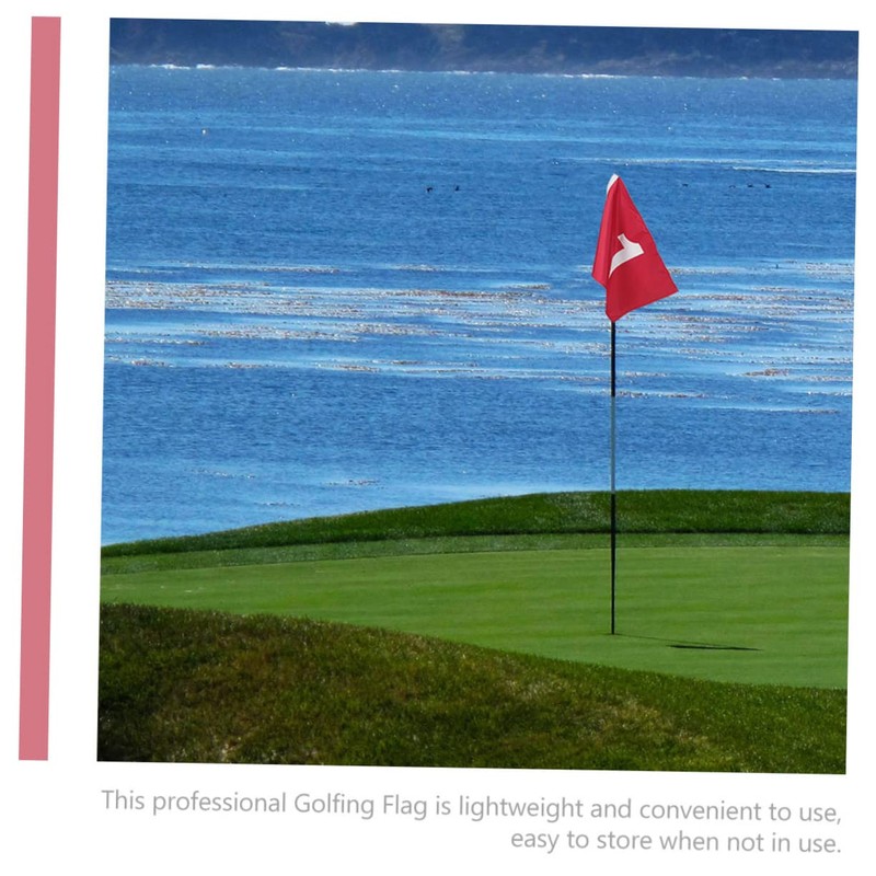 Sewroro 4pcs Golf Green Flags Targeting Golf Practice Flag Court