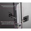 2-Pack Refrigerator Lock (2-Pack, Black with Keyed Padlock)