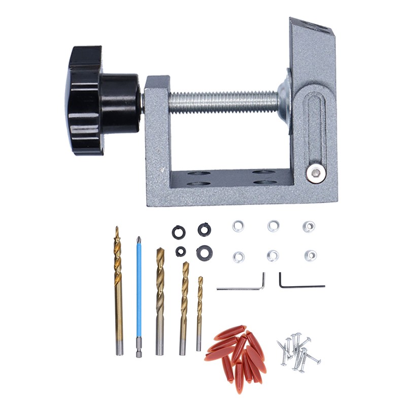 Inclined Hole Locator Positioner 15 Degree Adjustable Aluminum Alloy Woodworking