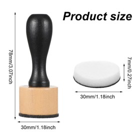 Guduling 13 Pcs Ink Blending Brushes,Flat Head Round Ink Blending Tool and 12 Pcs Replacement Refill Sponge Domed Foam Pads Art Supplies for Scrapbooking Painting Drawing Art Supplies Distressing