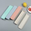 Liooce Zahnbürsten Etui, 4er-Set, Reise-Zahnbürstenhalter in Rosa, Blau, Mint, Beige