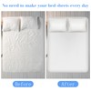 Morcheiong 4 Pack Bed Sheet Straps Adjustable Sheet Fasteners with