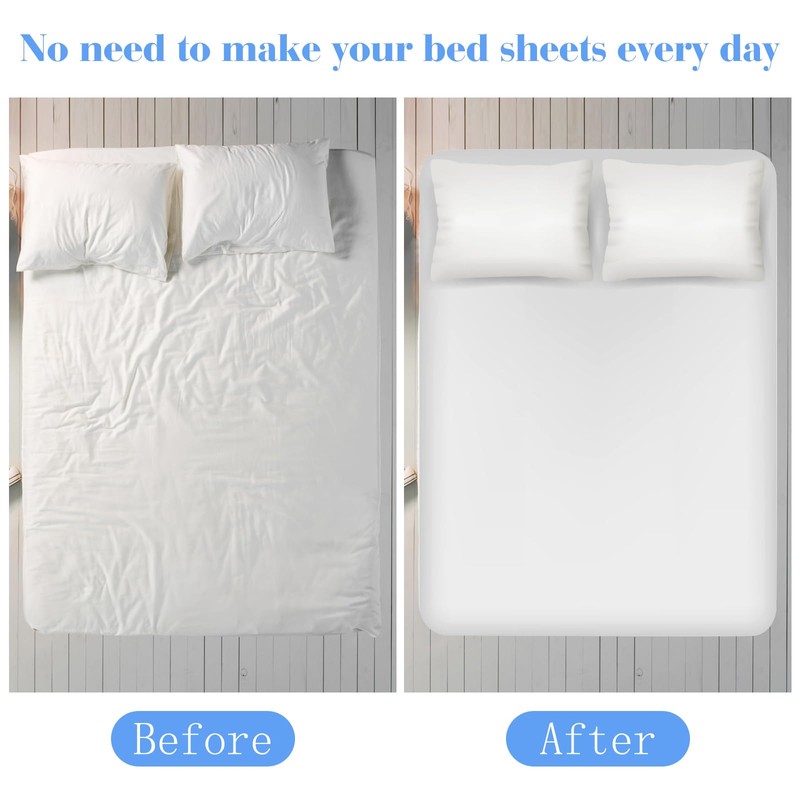 Morcheiong 4 Pack Bed Sheet Straps Adjustable Sheet Fasteners with