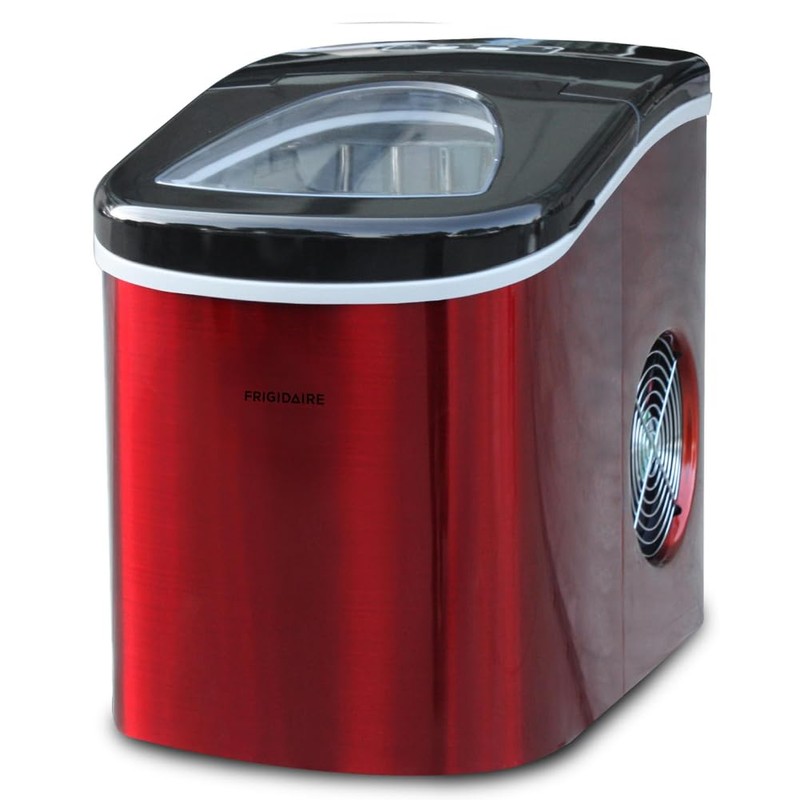 FRIGIDAIRE RIC117-SSRED Stainless Steel Ice Maker Medium Red S/S