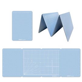 iMAT Flip Cutting Mat M Type Double Sided TPE Folding Cutter Mat (Mocha Blue)