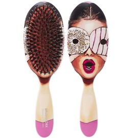 Brushworx Artists and Models Oval Cushion Hair Brush - Sugar Baby