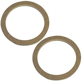 AERZETIX - C52064 - Set of 2 Adapters/Brackets/Universal Speaker Rings Ø165mm - Ø177xØ144x12mm - Spacer/Ring Made of MDF for Speakers/Car/Vehicle/Sound Systems