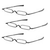 OWTXIS 3 Pack Mini Slim Pen Reading Glasses - Compact
