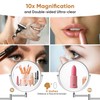 FASCINATE Rechargeable Wall Mounted Makeup Mirror with Lights and Magnification,