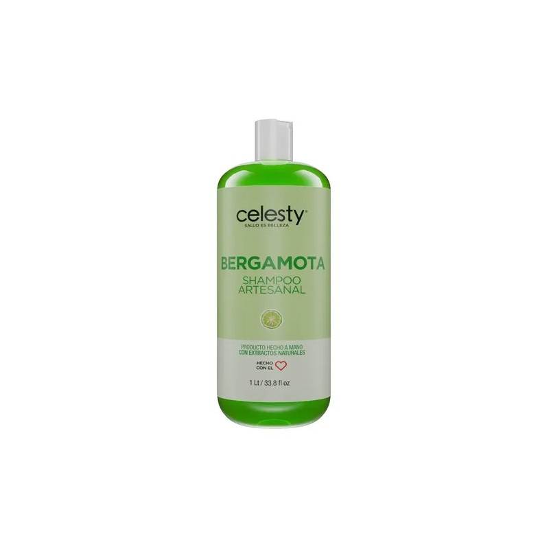 Caja 12 Shampoo Extracto De Bergamota Celesty 1lt