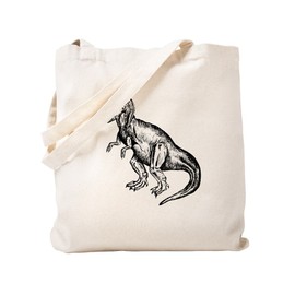 CafePress T Rex Tote Bag Natural Canvas Tote Bag, Reusable Shopping Bag