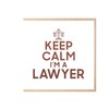 Fabulous Wooden Box - Keep Calm I'm a Lawyer Parody