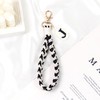 OKAICEN Soft Initial Letter Macrame Keychain Boho Handmade Wristlet Lanyard
