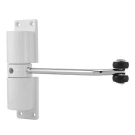 MidGard Zinc Alloy Automatic Door Closer Adjustable Rod Door Closer Includes Mounting Hardware Door Spring with Wheels