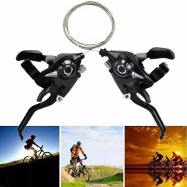 Homheal Palancas De Freno /cambios Bicicleta Montaña 24 Vel 3x8