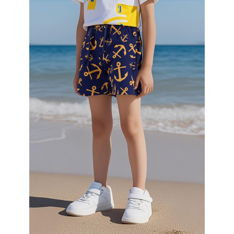 NATUST Boys' Printed Swimming Shorts with Mesh Lining Beach Shorts,