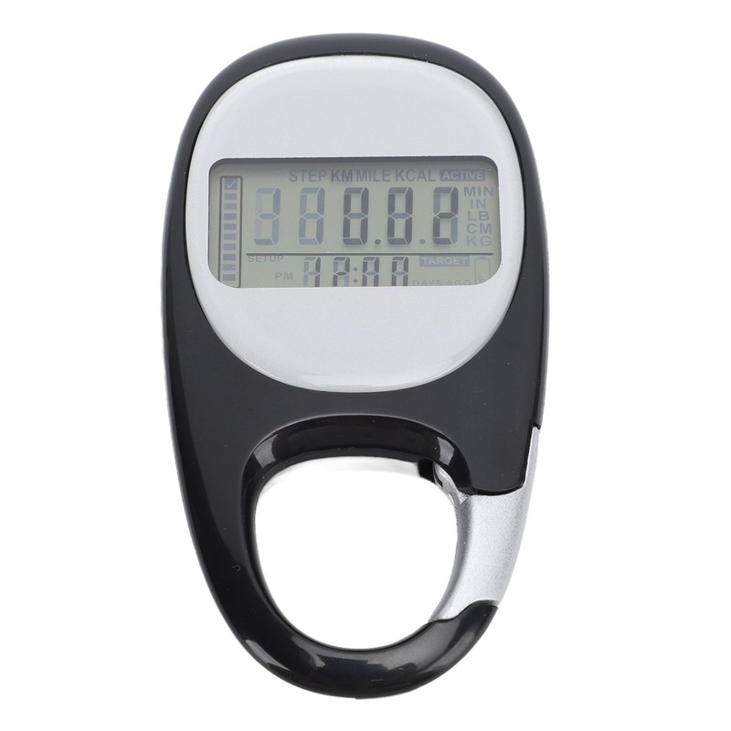 Walking Pedometer Multifunctional Memory Clip On Step Counter For Travel