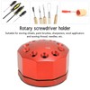 KGX 708 360 Degree Rotating Screwdriver Storage Box 10 Holes