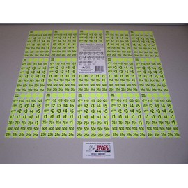 (600) Snack & SODA Vending Machine Price Label Stickers (Yellow) /!