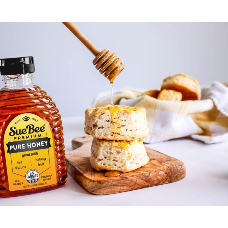 Sue Bee Pure Premium Honey, USA Beekeepers, 24 oz Packaging