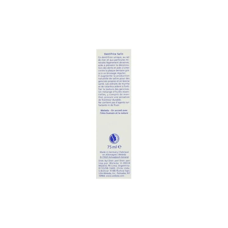 Weleda Sal Pasta De Dientes, Onza 2,5-fluid (pack De 2)