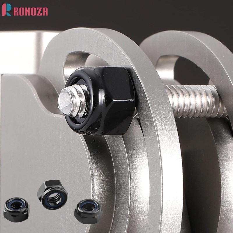 Ronoza DIN 985 Hex Nuts M10, Pack of 20 Locking