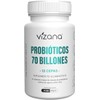 VIZANA NUTRITION Probióticos 70 billones, 13 Cepas HPMC Vegetarianas (60