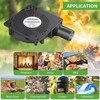 WDERAIR 120mm 12v AC Brushless BBQ Blower Fan with Speed