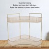 2 Tier Corner Bathroom Countertop Organizer Space Saving Easy Assembly