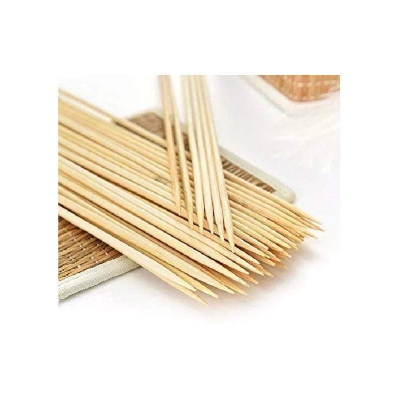 Purely Natural Palo Palillos Para Brochetas De Bambú 25 Cm