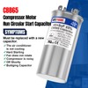 BEEYUIHF 45+5uF ±5% 45/5 MFD 370/440/450V AC 50/60Hz CBB65 Capacitor