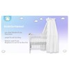 balbina Canopy, 100% Cotton, Decorative Set for Cot, Bed Canopy