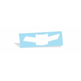 Front Bowtie Overlay Decal - 2010-2013 Camaro - (Color: Gloss White)
