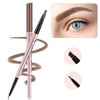 TurritopsisD Eyebrow Pencils 2-Pack, Professional Brow Pencil Dual Tips Retractable