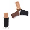 Taicols Chair Leg Socks, 40 Pcs Furniture Socks, Black, Polyester,