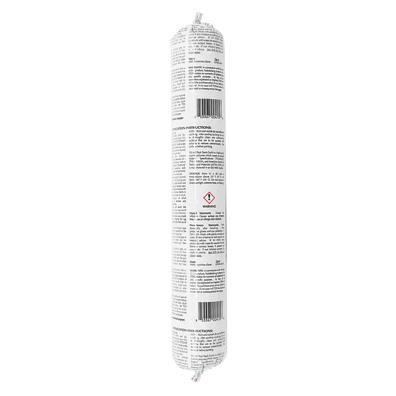 Teakdecking Systems - 20oz Marine Caulk Sausage, White - Premium