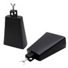 Cowbell, Percussion 6 Inch Metal Black Cowbell Drum Accessory with