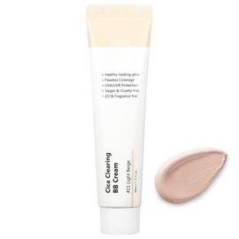 PURITO Cica Clearing BB Cream #21 Light Beige 1 fl.oz / 30ml, Vegan bb cream, tinted