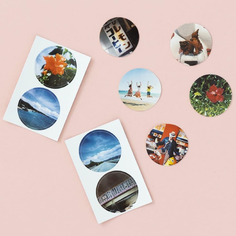 Canon ZINK Photo Paper Round Stickers for Canon Smartphone Printers,