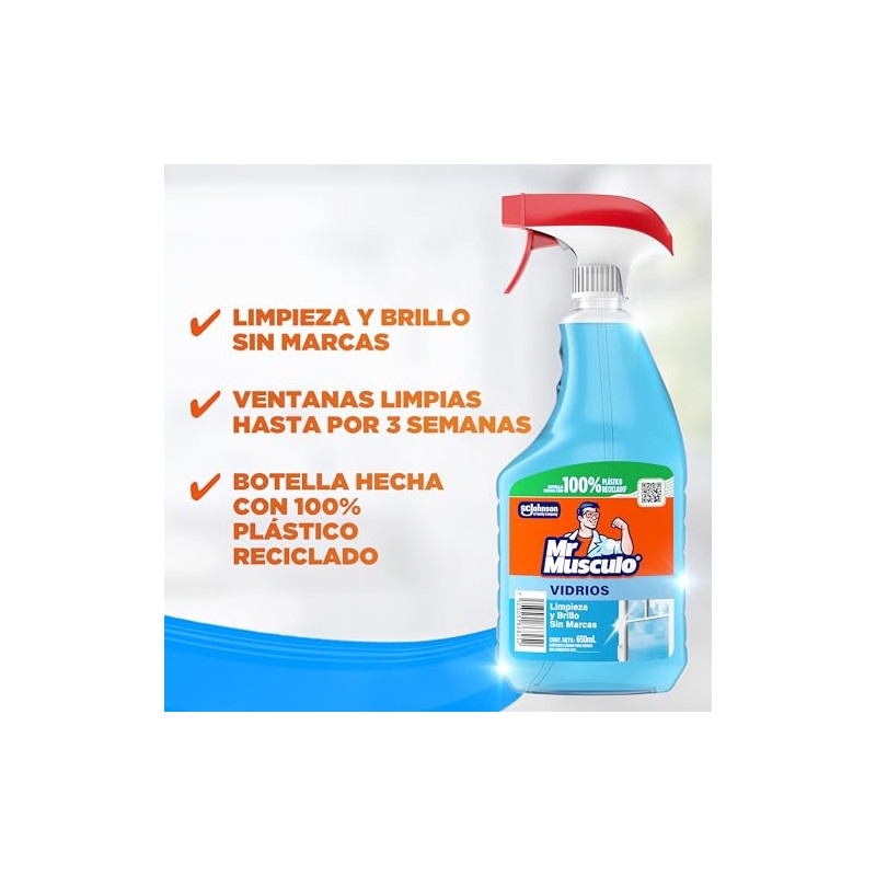 Mr. Músculo Vidrios, Gatillo 650mL