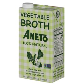 Aneto 100% Natural Vegetable Broth 34 fluid ounce | Made in Spain | Whole Ingredients | Gluten Free | (6)