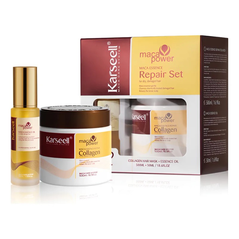Karseell Repara Tratamiento Capilar Colágenoaceite Kit 2en1