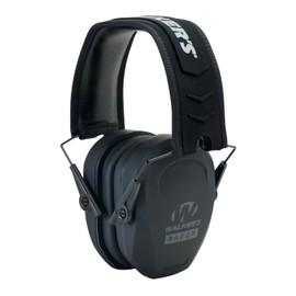 Walker's Razor Slim Passive Earmuff - Ultra Low-Profile Earcups - Black | Walker's