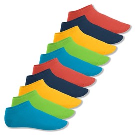 Footstar Original Sneak It! Trainer Socks Unisex Trainer Socks in Sizes 35-50, Many Trendy Colours, 10 Pairs - 47-50