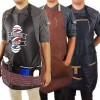 Benitez S.J.T. 10 Mandiles Barbero Vini Piel Delantal Estilista Barber