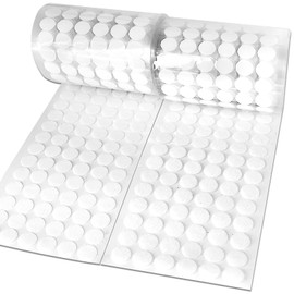 Self Adhesive Dots,600pcs(300 Pairs) 0.59" Diameter Strong Sticky Round Nylon Dots, Hook and Loop Dots with Adhesive,for Classroom, Office, Home