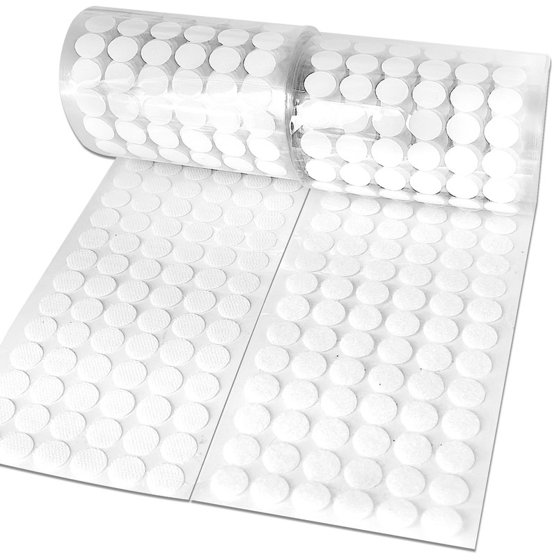 Self Adhesive Dots,600pcs(300 Pairs) 0.59" Diameter Strong Sticky Round Nylon