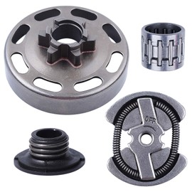 Hyceker 3/8"-6T Spur Sprocket Clutch Drum Kit for Husqvarna 435 440 135 140 Jonsered CS2240 Chainsaws Clutch Assembly Needle Bearing Worm Gear Replacement Parts 578257101 (Not for Mark Series)