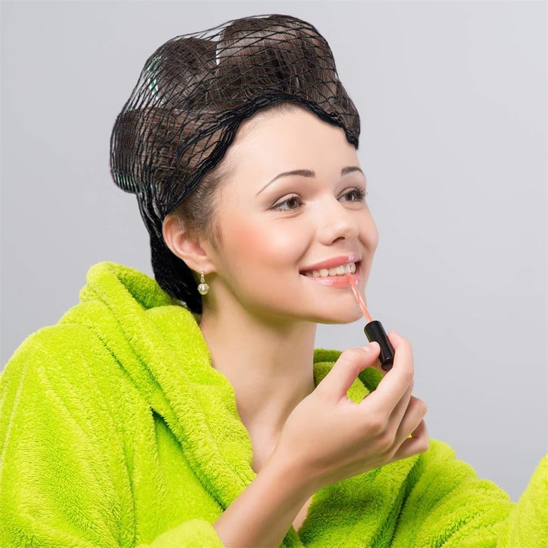 4 Pieces Triangle Hair Net for Rollers, Women Hair Net